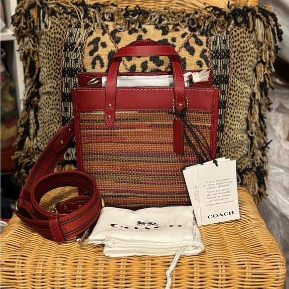 Coach Handbags - NWT Coach Field Tote 22 In Upwoven Leather